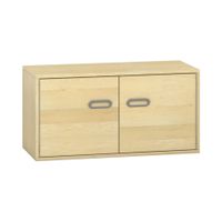 Pureo Doppeltürenschrank Furnier, B 100 x H 50 x T 42 cm