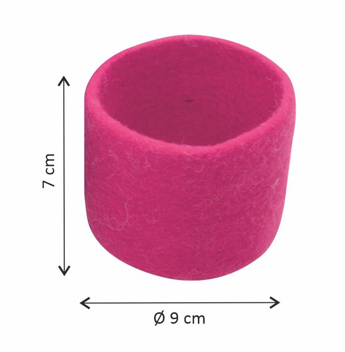 Filz Regenbogen Schalen 6 Stk.