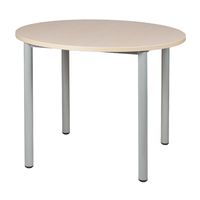 Easy-Tisch rund mit Melaminharz-Belag und Gleiter, Ø 120 x H 42,5 cm