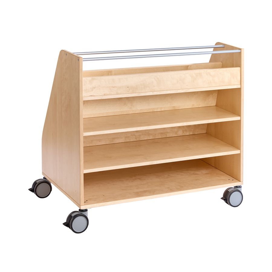 Wendebibliothek Furnier, B 100 x H 92,4 x T 60 cm