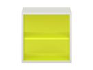 Pureo Regalschrank offen mit Acrylrückwand, Furnier, B  50 x H 50 x T 42 cm
