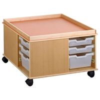 Bau- und Konstruktionstisch, L 82 x H 52,5 x T 82 cm