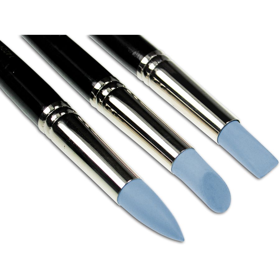 Gummipinsel-Set, Griff Ø 1,4 cm