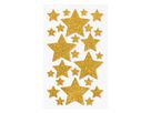 Moosgummi Glitter-Sticker Sterne selbstklebend, 50 Stk.