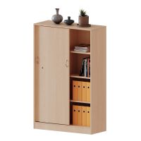 Schiebetürenschrank abschliessbar, mit Sockel, Mittelwand, 6 Einlegeböden, B 100 x H 154 x T 50 cm