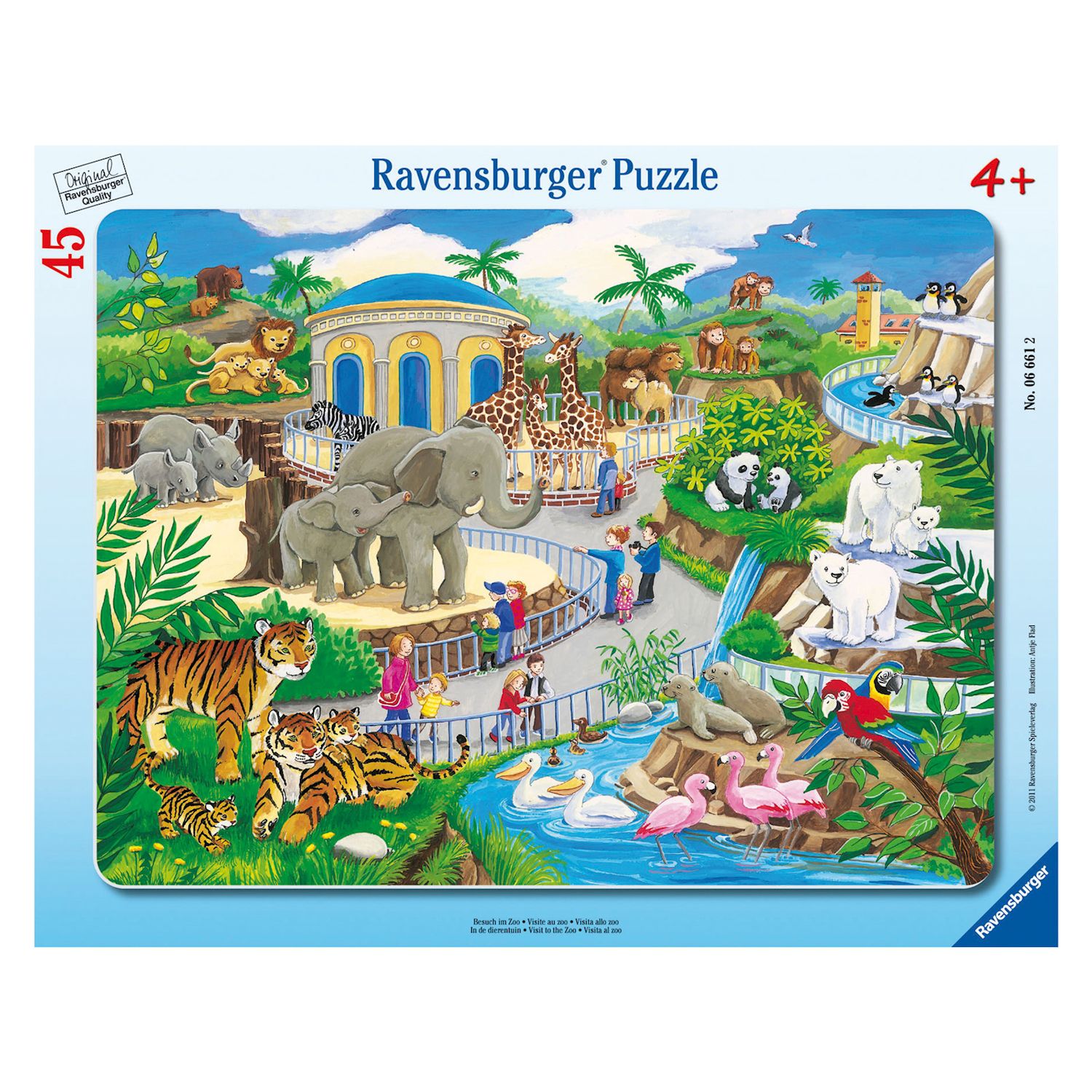 Zoo, Puzzle 45 Teile