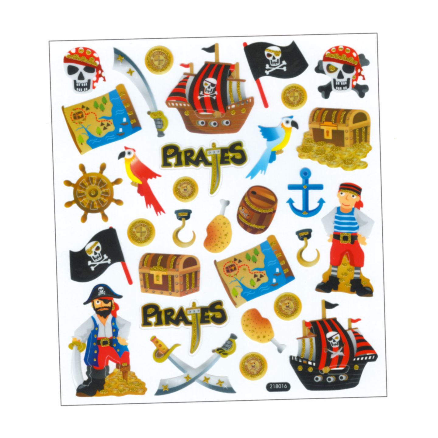 Piraten-Stickers, 1 Bogen
