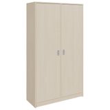 460.002.011K - Doppeltürenschrank mit Sockel, mit Mittelwand, mit 8 Einlegeböden, B 102 x H 180 x T 40 cm