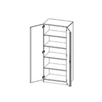 Doppeltürenschrank, B 100 x H 190 x T 60 cm