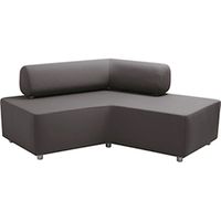 Sofa Bumerang mit Stoffbezug, B 200 x H 75 x T 116 cm, Sitzhöhe 42 cm