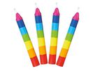 Kerzen bunt, 10 Stk.