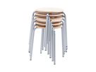 Stapelhocker mit Metallbeinen