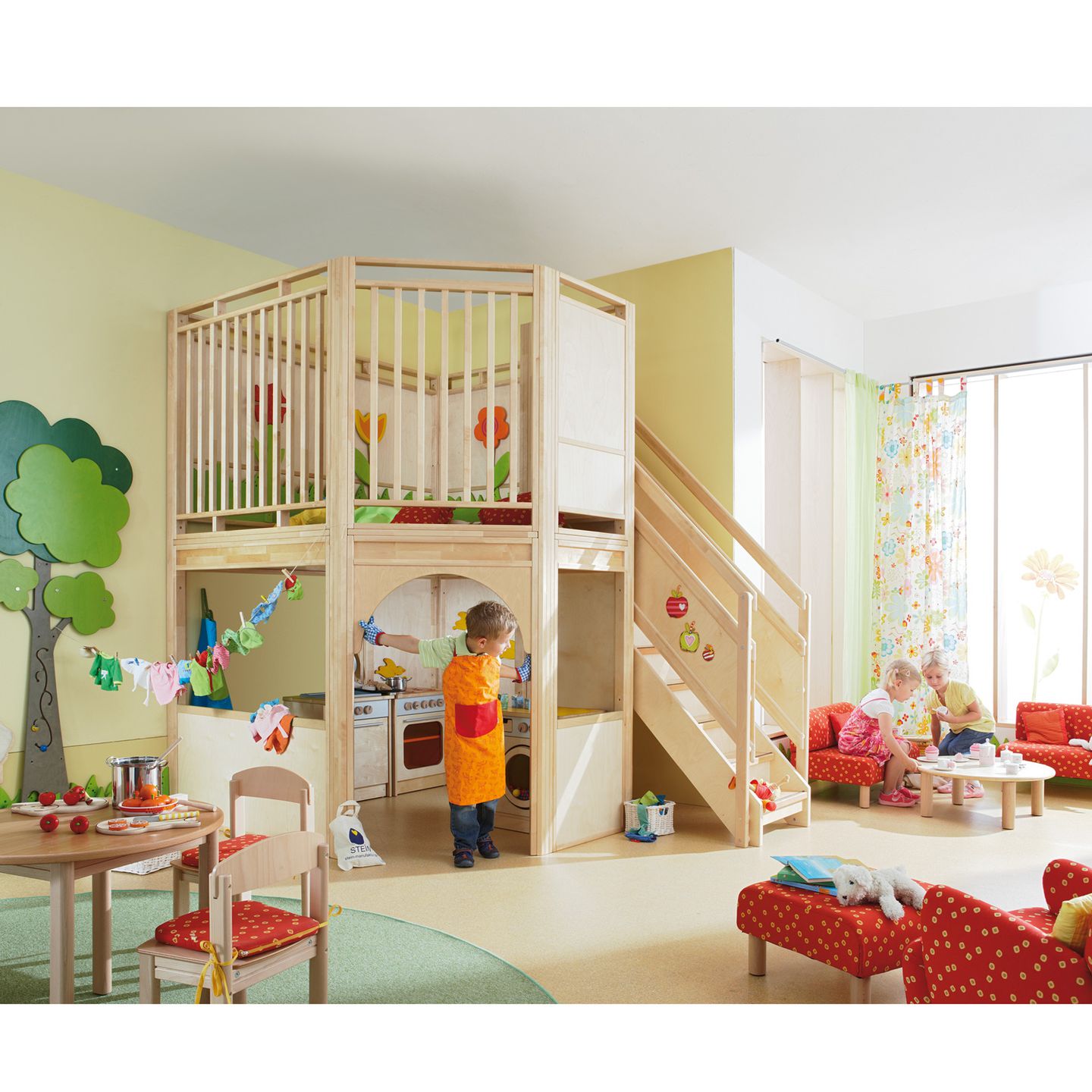 Haus Dachgarten gemino, Treppe rechts