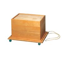 Bauwagen mit Bauholz gefüllt