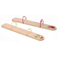 Massivholzskis für 2 Kinder, 50 cm