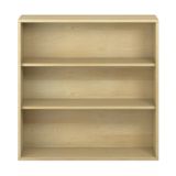 444.012.011K - Pureo Regalschrank offen Furnier, mit 2 Einlegeböden, B 100 x H 100 x T 42 cm