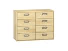 Pureo Schubkastenchrank mit 8 Schubkästen, Furnier
B 100 x H 75 x T 42 cm