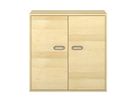 Pureo Doppeltürenschrank Furnier, B 100 x H 100 x T 60 cm