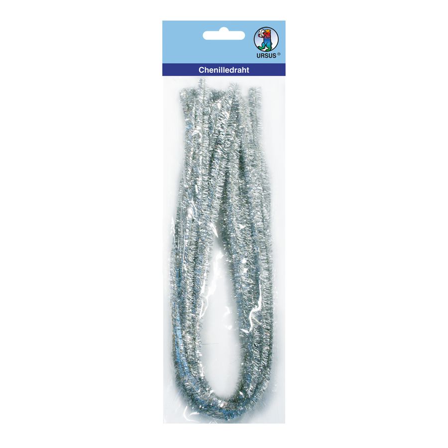 Pfeifenputzer silber, 10 Stk. à 50 cm