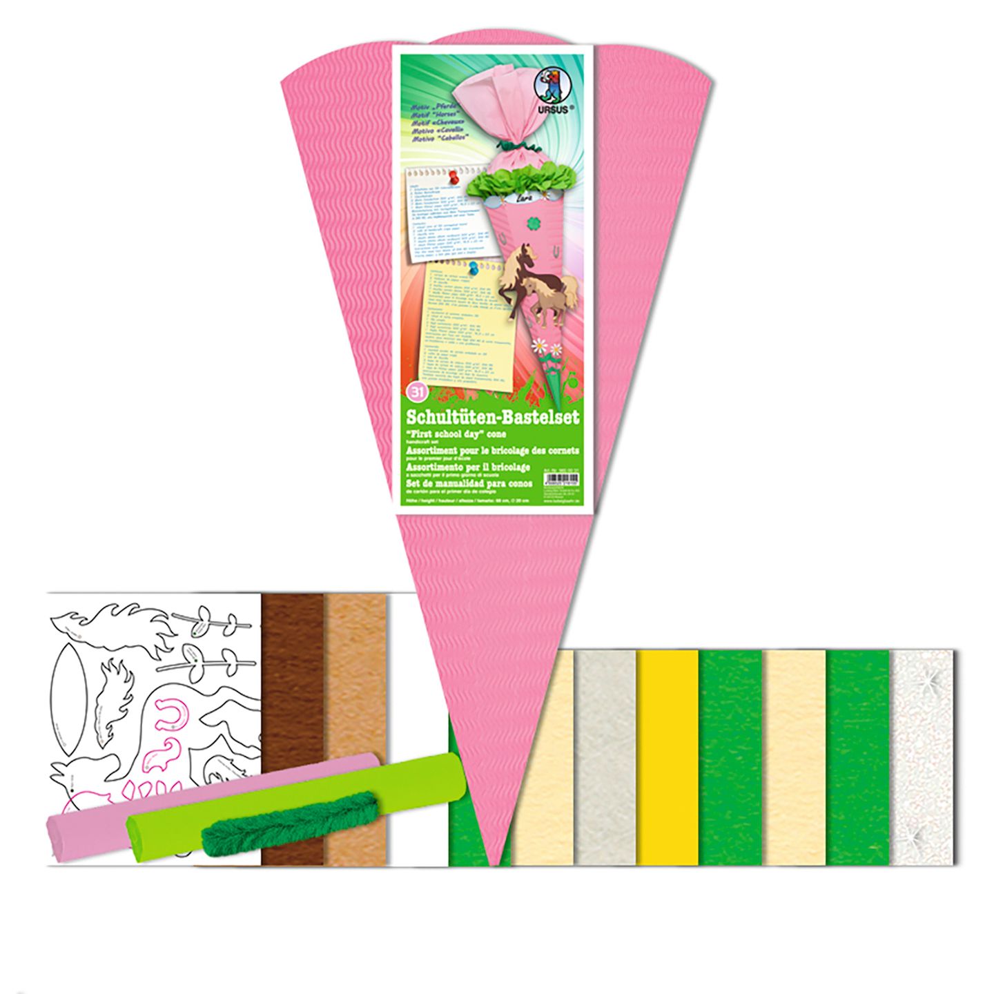 Schultüten Bastelset Pferde