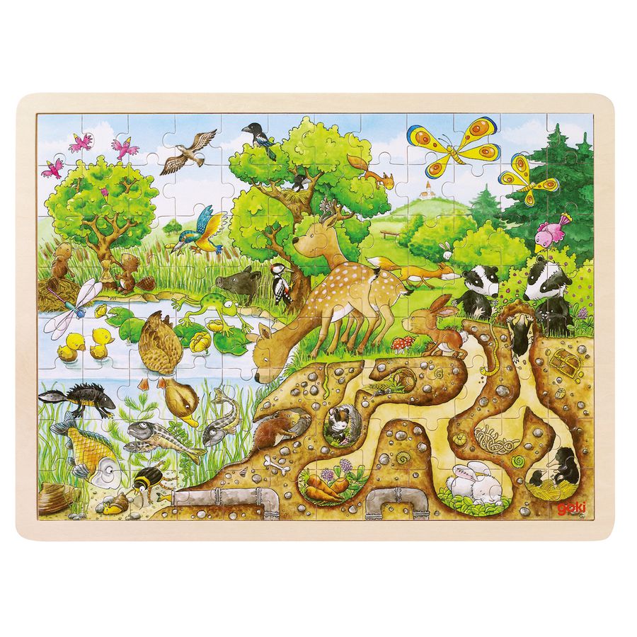 Waldtiere, Puzzle 96 Teile