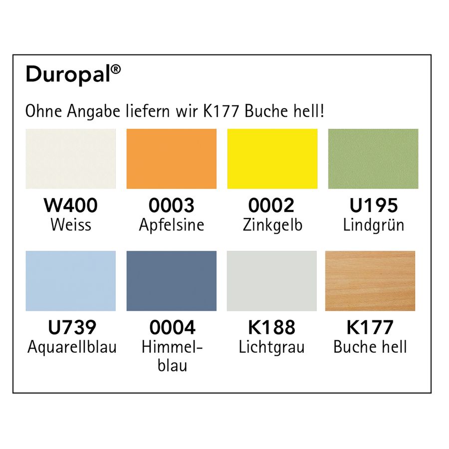 Rund-Tisch Ø 120 x H 59 cm, K177 Buche hell, Kunststoffgleiter