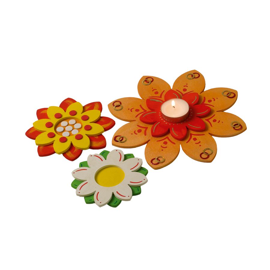 Teelichthalter Blume Ø 10 cm mit Loch