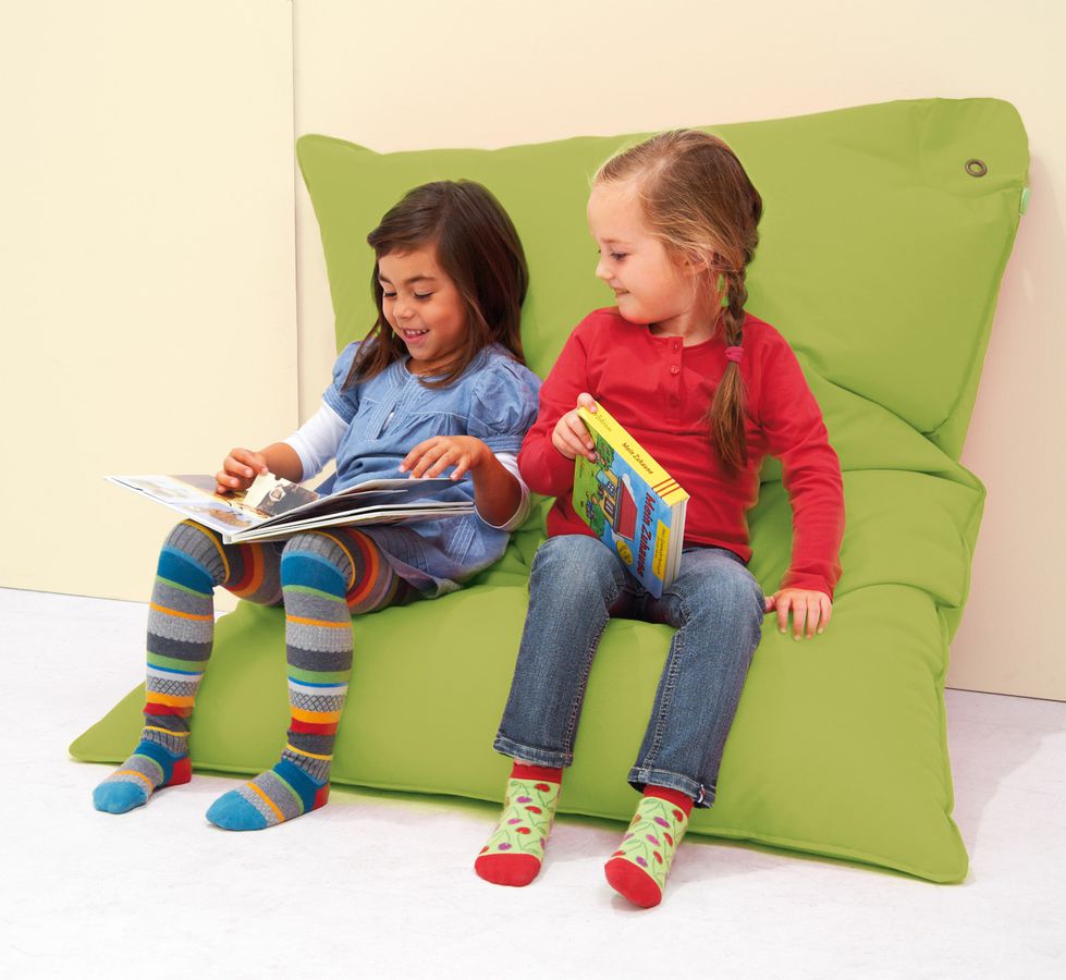 Sitzsack Liegekissen hellgrün, L 140 x B 115 cm