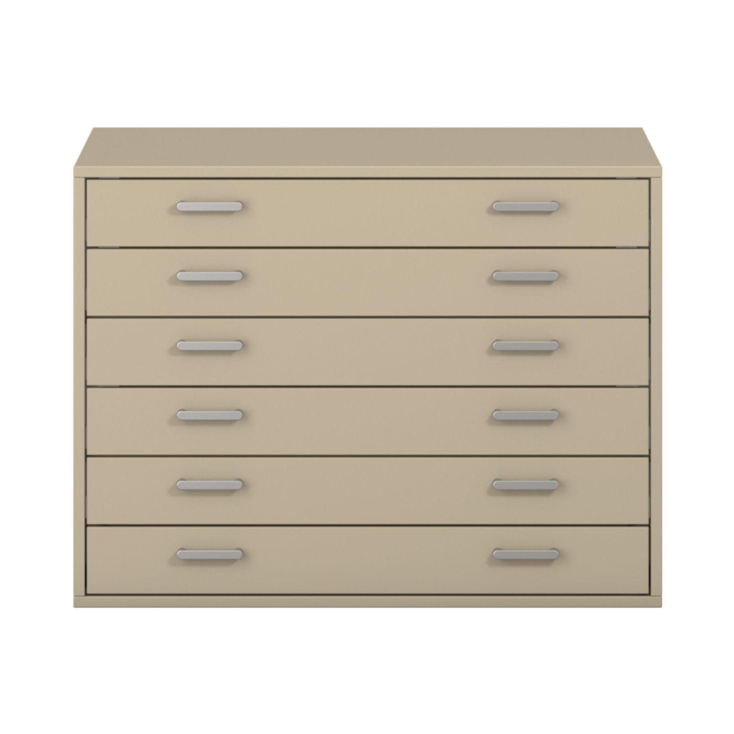 Pureo Papierschrank Dekor, mit 6 Schubkästen, B 100 x H 75 x T 60 cm