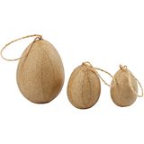 200.304.410 - Pappmaché Eier, 6 Stk.