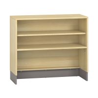 Pureo Regalschrank für Rollkästen Furnier, mit 1 Einlegeboden, B 100 x H 87,5 x T 42 cm