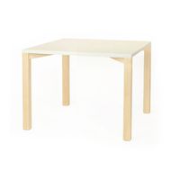 Forma-Tisch quadratisch mit HPL-Belag und Filzgleiter, B 80 x H 57,5 x T 80 cm