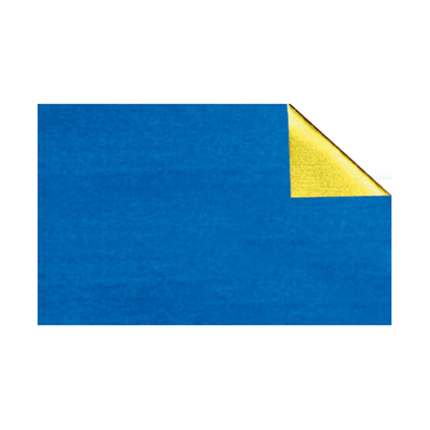 Alu-Bastelfolie blau/gold 80 x 50 cm gerollt