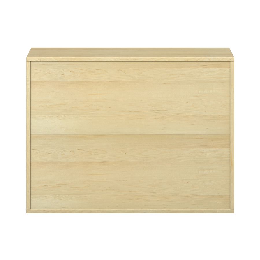 Pureo Materialschrank Furnier mit 12 Kästen, mit 3 Einlegeböden, B 100 x H 75 x T 42 cm
