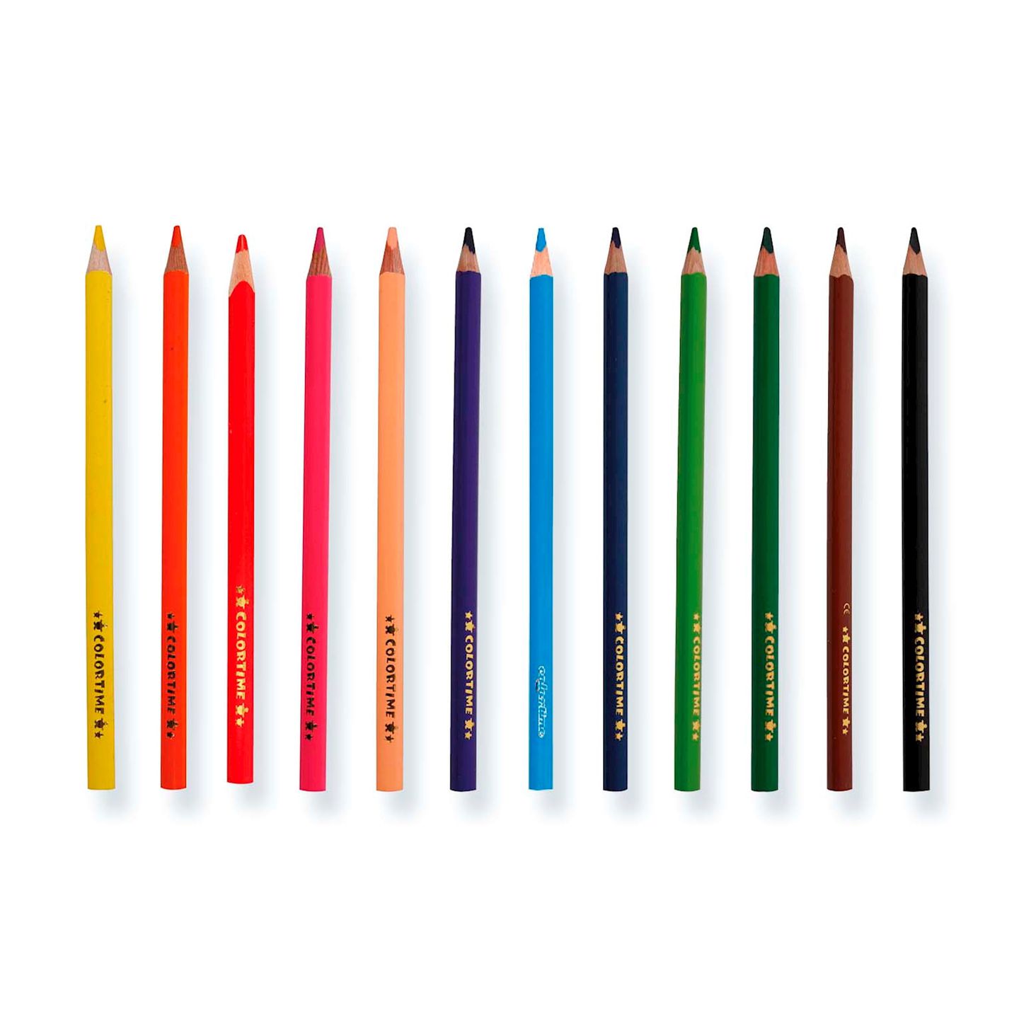 Einzelfarben Colortime Jumbo, Mine Ø 5 mm, 12 Stk.