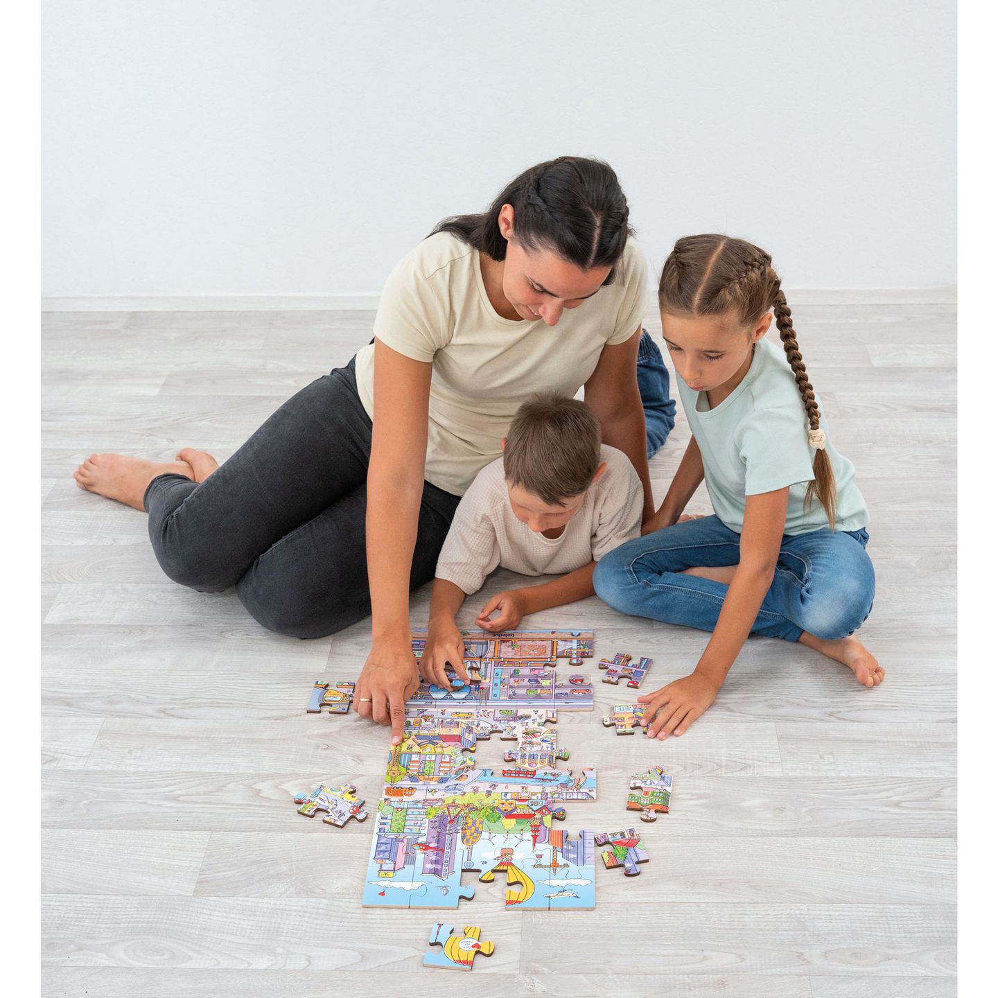 Bodenpuzzle Stadtleben 45 Teile