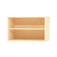 Aufsatzregal offen mit 1 Einlegeboden, Furnier, B 90 x H 50 x T 40 cm