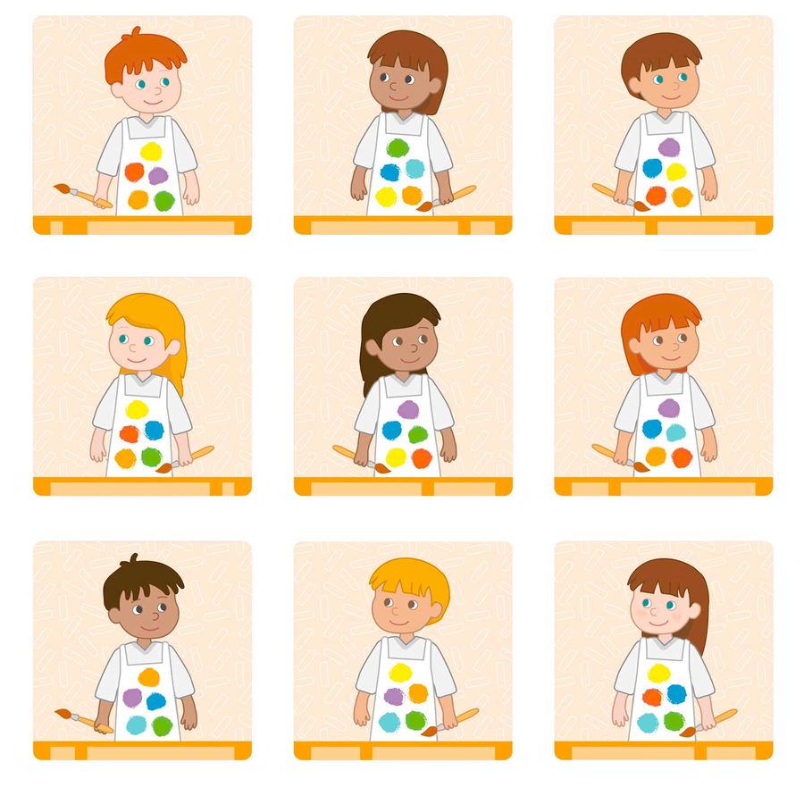 Lernspiel: Die Vorschulkinder