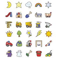 Erkennungsschilder Papier Bunte Welt