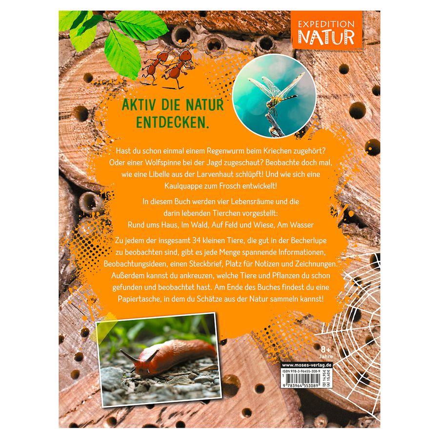 Die Becherlupe, Buch Die Welt der kleinen Tiere ganz gross