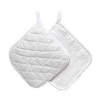 Topflappen weiss, 2 Stück