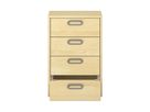 Pureo Schubkastenchrank mit 4 Schubkästen, Furnier
B 50 x H 75 x T 42 cm