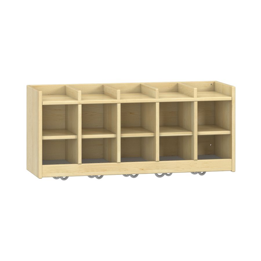 Doppelablage offen YUNA mit 5 Fächer, B 99,5 x H 42,5 x T 33 cm