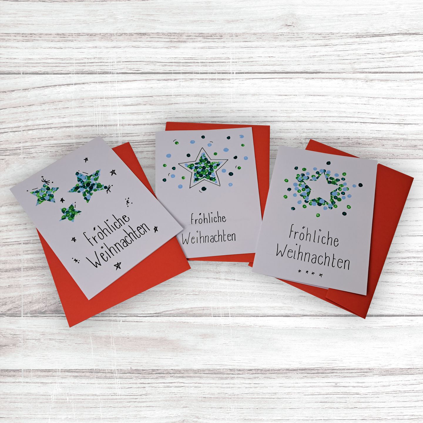 Weihnachtskarte Stern