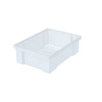Aufbewahrungsbox transparent, 5 Stück, L 35 x B 26 x H 11 cm