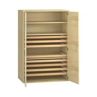 Pureo Puzzleschrank mit Doppeltüren Furnier, B 100 x H 150 x T 60 cm