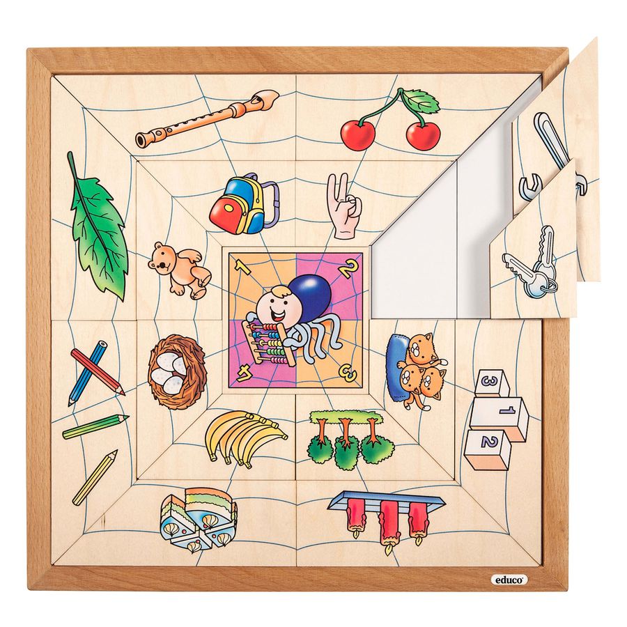 Spinnen Sortierpuzzle - Mengen