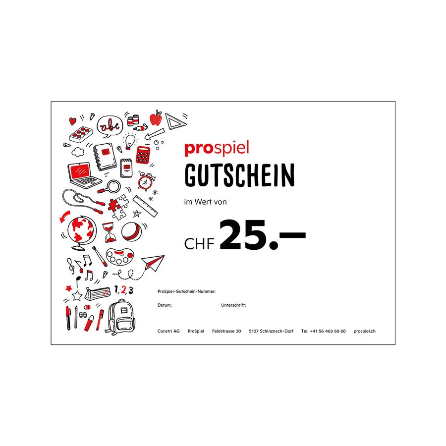 Geschenkgutschein CHF 25