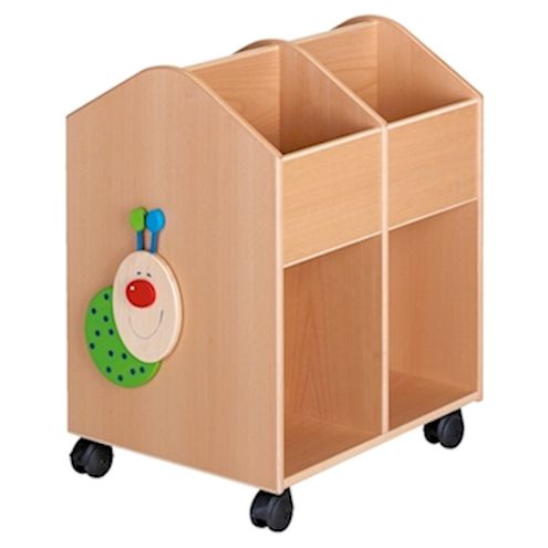Bücherkiste gross, Buche-Echtholz, Höhe 78 cm