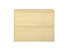 Pureo Portfolioschrank mit Schiebetüren, Furnier
mit 1 Mittelwand und 2 Einlegeböden
B 100 x H 75 x T 42 cm